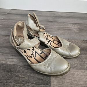 Fly London Leather Slingback Flats